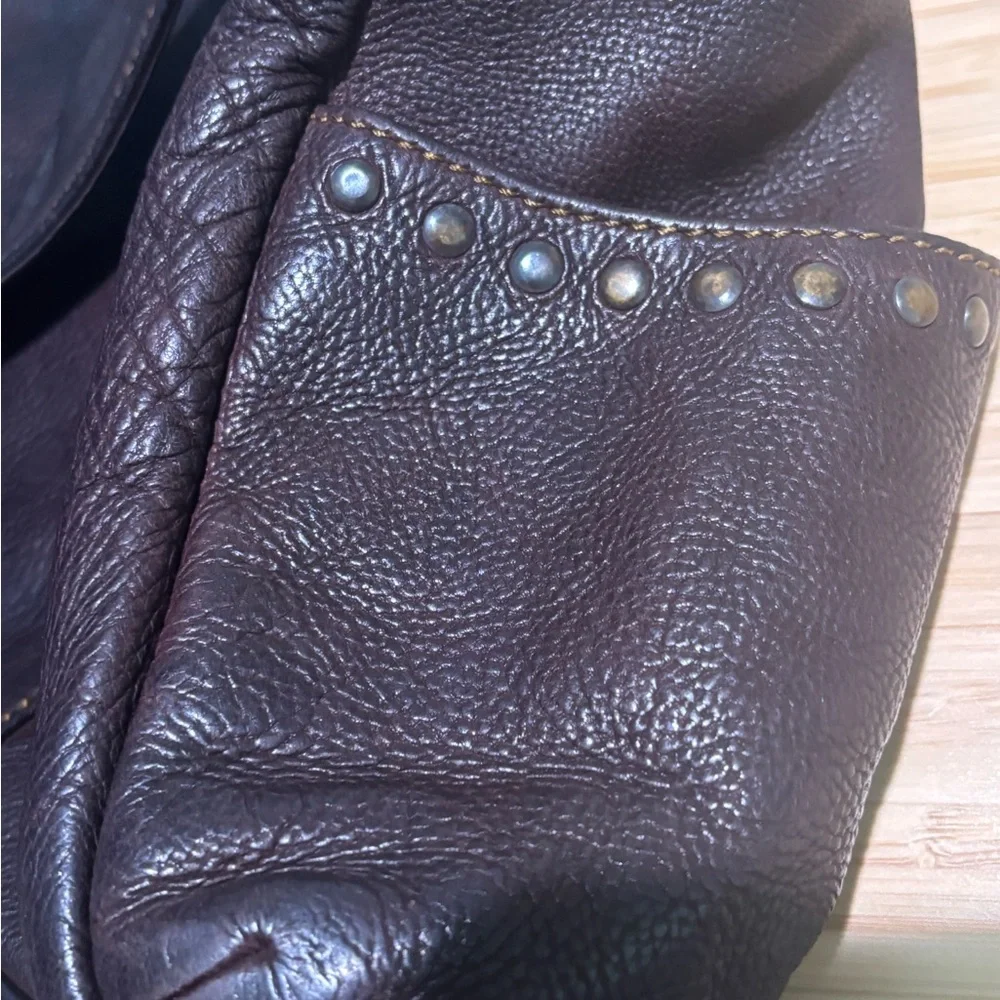 J. Jill Dark Brown Leather Shoulder Bag - Picture 3 of 9